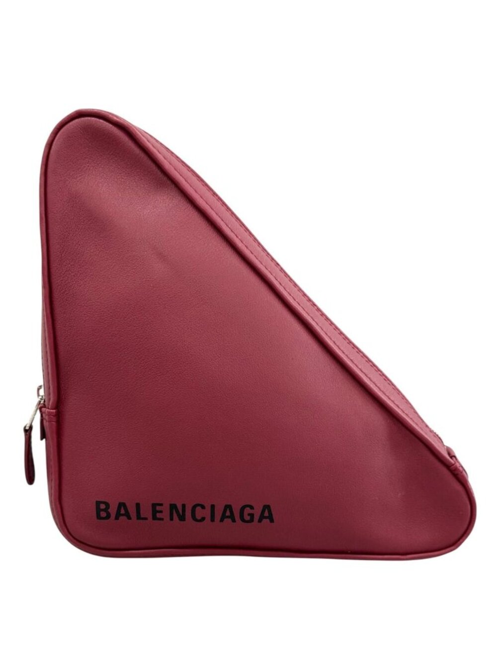 Balenciaga Clutch Leather Red Triangle
